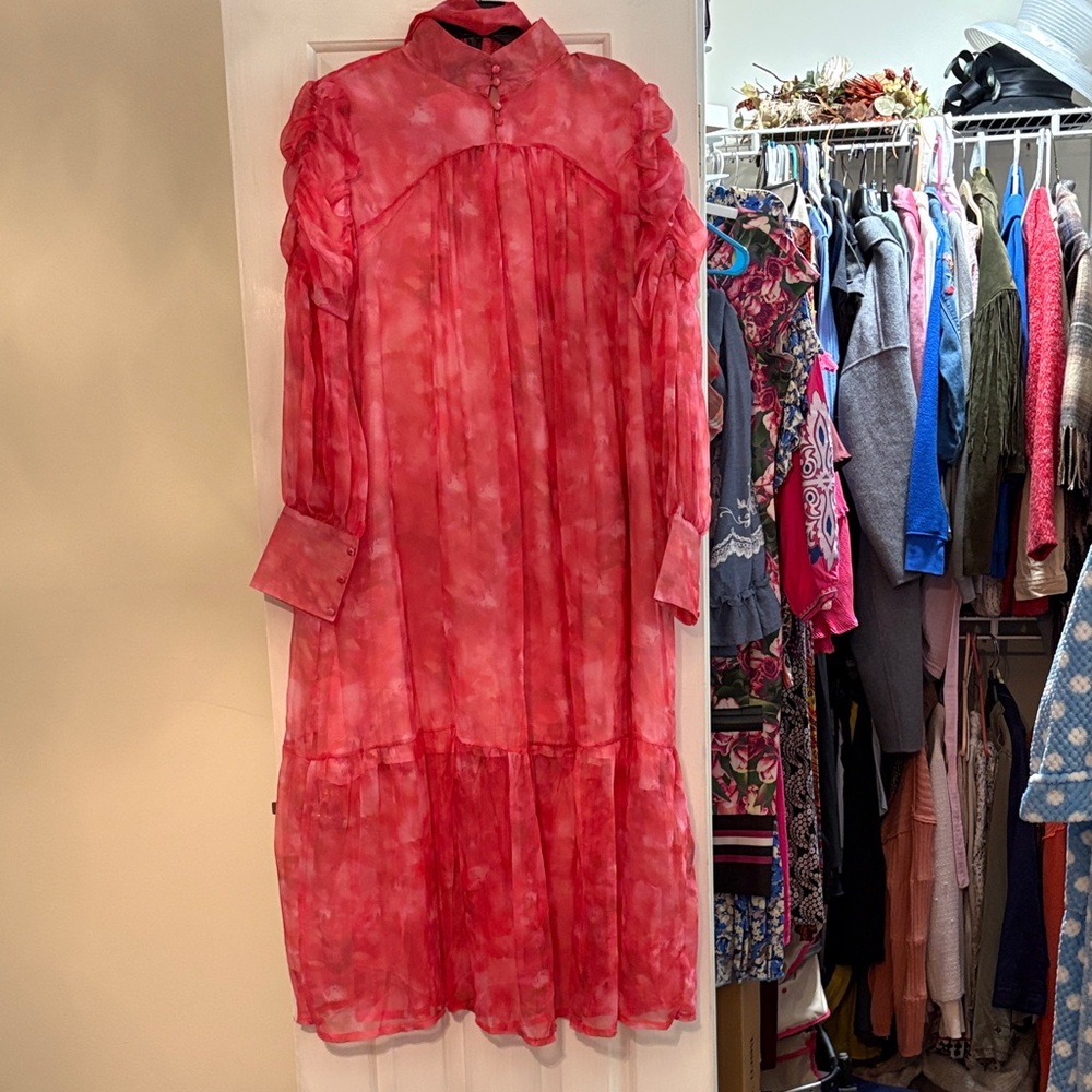 Elegant Pink Women's Dress